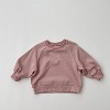 MyKids-Usa Baby Solid Color Long Sleeve Pullover Crewneck Hoodies - 4 of 4