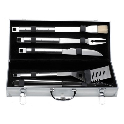 BergHOFF Cubo 6Pc Stainless Steel BBQ Set with Case