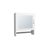 SEVOBAL Bathroom Storage Cabinets Medicine Cabinets 19.7 High with Mirror Door and Towel Rack for Bathroom, White, 20.3"*18.4"*2.4" - 2 of 4