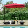 HYLEORY Beeram 96" x 96" Cantilever Umbrella with Counterweight - 2 of 4