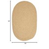 Colonial Mills Softex Check Area Rug - Pale Banana Check 6' round - 2 of 2