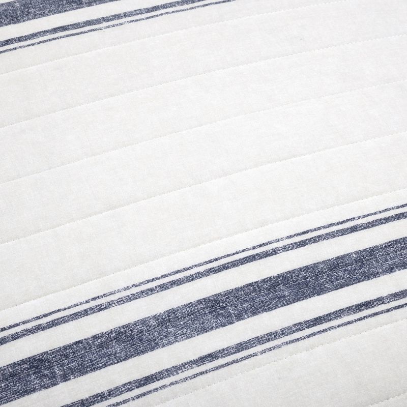 Farmhouse Striped Reversible Quilt Bedding Set - Lush Décor, 4 of 15