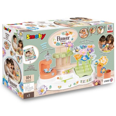 SMOBY: Flower Market - Kids DIY 100 Piece Set