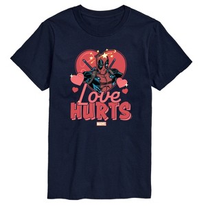 Men's - Marvel - Valentine's Day Love Hurts Short Sleeve Graphic T-Shirt - 1 of 4