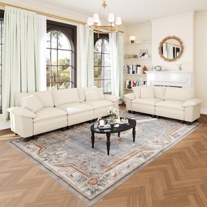 Captiva Designs 2-Piece Cloud Modular Sectional Sofa Set, 5-Seater Couch for Living Room - 1 of 4