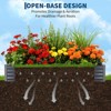 Large Oval Galvanized Raised Garden Bed Kit with Cover Zippered Screen Doors,Open Base Design,Thick Steel,Planter Box for Vegetables,Flowers - 2 of 4