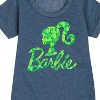 - Barbie - Logo Shamrock Pattern Graphic Short Sleeve Fleece Dress - 2 of 4