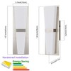 POWLIG 15.7-in LED Dimmable Flush Mounted Sconce with Inverted Triangle Shade - 3 of 4
