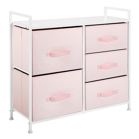 Mdesign Wide Dresser Storage Tower Organizer Unit 5 Drawers