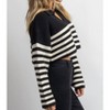Women's CORBIN STRIPED SWEATER - CRESCENT - 2 of 3