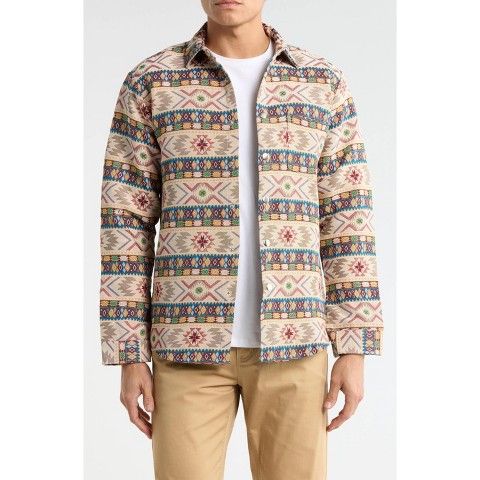 TR PREMIUM Tapestry Shirt Jacket SRK-56-MULTI BEIGE XXL