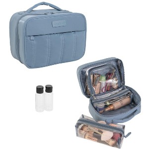 Max Studio Tubular Quilted Nylon Large Square Toiletry Bag - 1 of 4