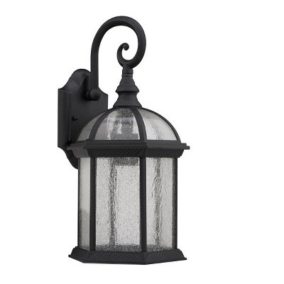 Chloe Lighting Havana Divine Transitional 1 Light Black Outdoor Wall Sconce 19" Height