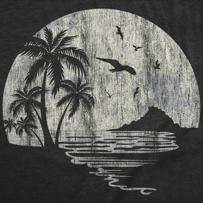 Мужские футболки Crazy Dog T-Shirts, Inc. Mens Funny T Shirts Moon Beach Vacation Novelty Graphic Tee for Men - Crazy Dog Men's T Shirt For Summer Vacation Black L — фото 2