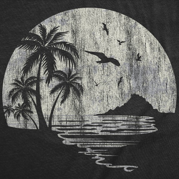 Camiseta de Hombre Divertida de Luna y Playa para Vacaciones de Diseño Gráfico - Camiseta de Hombre Crazy Dog para Vacaciones de Verano 2