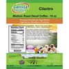 Larissa Veronica Cilantro Medium Roast Decaf Coffee (Gourmet, Naturally Flavored, Whole Coffee Beans) (16 oz, ZIN: 549729) - 2 of 4