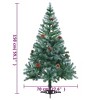 vidaXL Frosted Christmas Tree with LEDs&Pinecones Accessory Ornament Light Display - 4 of 4