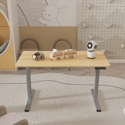 INFURNIC Desks Adjustable Height Desk with Eco Friendly Workspace and Solid Steel Frame for Home Office, Multicolored, 47.24"*23.62"*23.23"