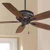 54" Minka Aire Industrial Indoor Ceiling Fan Oil Rubbed Bronze Maple Blades for Living Room Kitchen Bedroom Family Dining House - 2 of 4