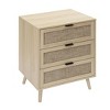 NicBex 3 Drawers Nightstand Bedside Table with Large Storage Space End Table for Living Room, Bedroom, Study - 2 of 4