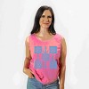 Simply Sage Market Anchor Wheel Grid Garment Dyed Tank - 2 of 3