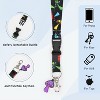 3-Pack Magic Mushroom Bag Charms with Clear Plastic ID Lanyards - 3 of 4