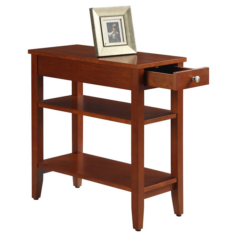 American Heritage 3 Tier End Table with Drawer - Breighton Home, 3 of 12
