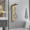BWE 1 jet rain shower tower shower panel system with rain waterfall shower head and shower wand - 2 of 4