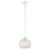 Livex Lighting Charlton 1 - Light Pendant in  White/Brushed Nickel - 2 of 4