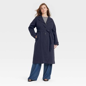 Women's Long Sleeve Trench Coat - Universal Thread™ - 1 of 3
