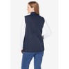 Woman Within Plus Size Zip-Front Quilted Vest - 3 of 4