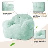 Plush Bean Bag Lounge Chair with Armrests – Foam-Filled Sofa for Adults & Kids, Floor Seating for Living Room - 4 of 4