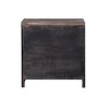Royal Hampton Nightstand with Rough Hewn Saw Texture and Panel Base, Rustic Gray - 4 of 4
