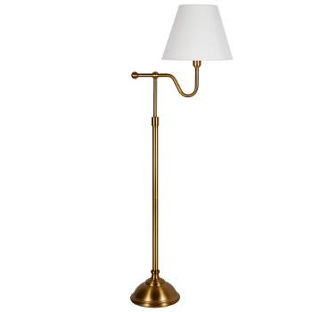 Hampton & Thyme 63" Tall Floor Lamp with Fabric Shade
