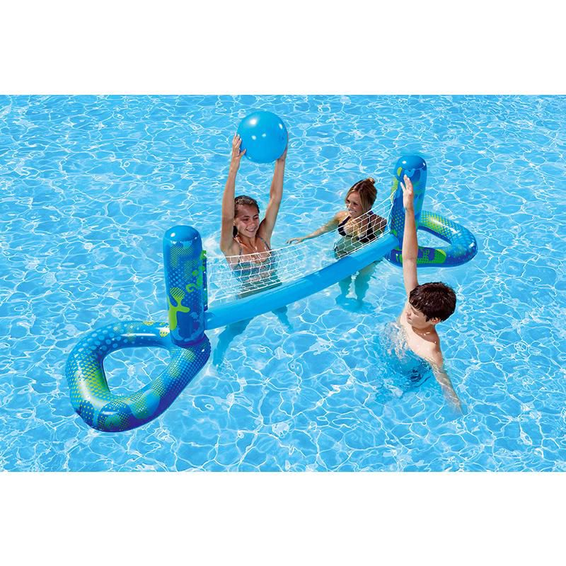 Swimline 90" Inflatable Aqua Fun Swimming Pool Volley Ball Game - Blue/Green, 2 of 3