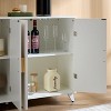 NicBex Accent Buffet Cabinet with Storage Modern Sideboard Cabinet Console Table with 3 Doors and Removable Shelves for Living Room - 3 of 4