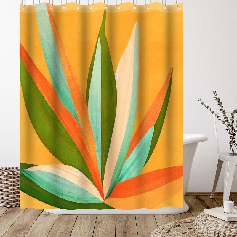 Americanflat 71" x 74" Shower Curtain Style 5 by Modern Tropical, 4 of 6