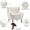 DYHOME Tufted Accent Chair, Wingback Upholstered Armchair for Living Room, Bedroom, Set of 2 - 4 of 4