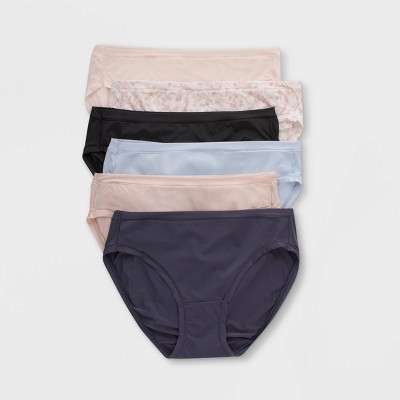 Hanes Women's 6pk Comfort Flex Fit Microfiber Bikini Underwear - Colors May Vary