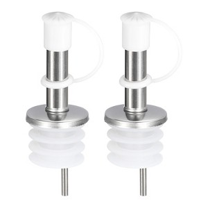 Unique Bargains Bar Supplies Oil Vinegar Dispenser Wine Stainless Steel Bottle Pourers 2.76" - 1 of 4