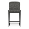 Dyonery Counter Height Bar Stools, 25.6" Faux Leather Kitchen Island Chairs with Back, Modern Dining Chairs for Home Bar Café - 4 of 4