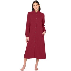 The Lakeside Collection Women's Snap Front Lounger Housecoat - 1 of 4