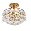 Elegant Lighting Savannah 12 inch flush mount in brass - 3 of 4