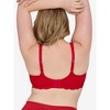 Leading Lady The Zoey – Lace Band Molded Wireless T-Shirt Bra in Pepper Red, Size: 54D. - 2 of 4