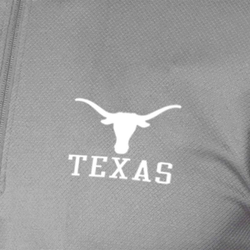 NCAA Texas Longhorns Men&#39;s Gray 1/4 Zip Sweatshirt, 3 of 4