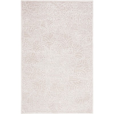 Ivory Hand-Tufted Wool 8' x 10' Area Rug