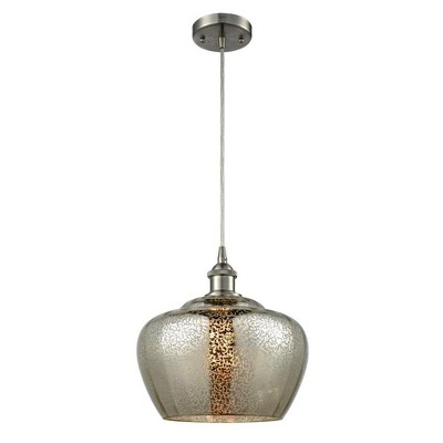 Fenton - 1 Light Cord Hung Mini Pendant In Industrial Style-11 Inches Tall and 11 Inches Wide