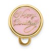Black Bow Jewelry 14k Yellow Gold Light Blue Enameled Happy Birthday Cake Pendant, 12mm - 3 of 4