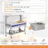 AMERLIFE Commercial Food Warmer Steam Table, Stainless Steel Electric Buffet Server with Lids & Food Tongs, Adjustable Temp Control, 110V - 2 of 4