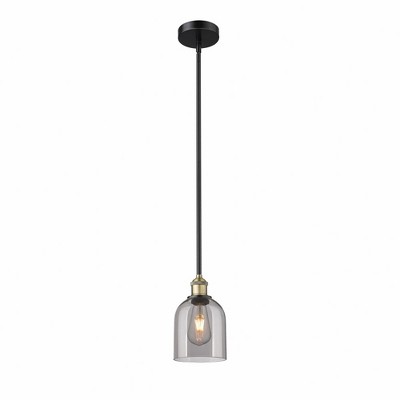 Bella - 1 Light Stem Hung Mini Pendant In Industrial Style-9 Inches Tall and 5.5 Inches Wide